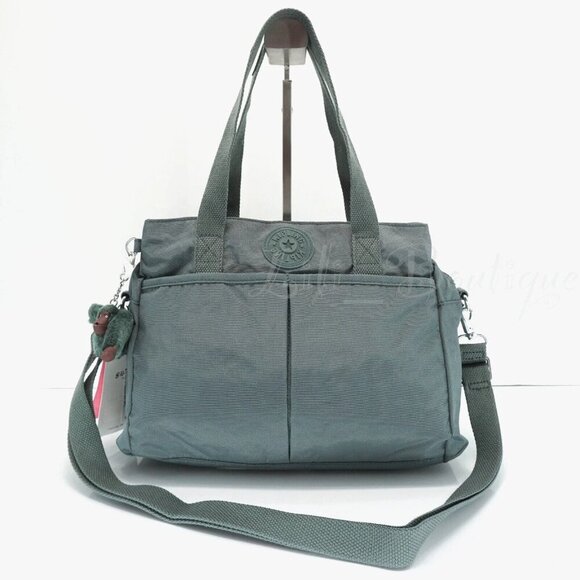 NEW KIPLING Kenzie Shoulder Bag - Light Aloe Tonal - Picture 1 of 8